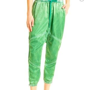 FREECITY Satin Seam Parachute Joggers